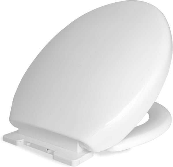 Soft Slow Close Toilet Seat with Easy Quick Release Top Fix Adjustable Hinges