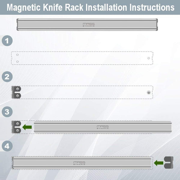 32 cm Knife Rack Magnetic Utensil Holder Wall Mounted Storage Rack