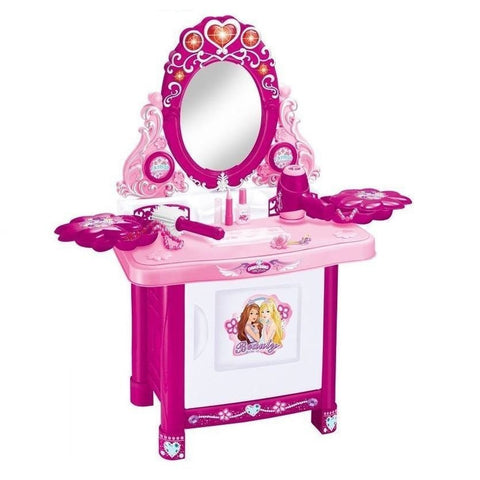 Girls Princess Mirror Dressing Table Pretend Role PlaySet