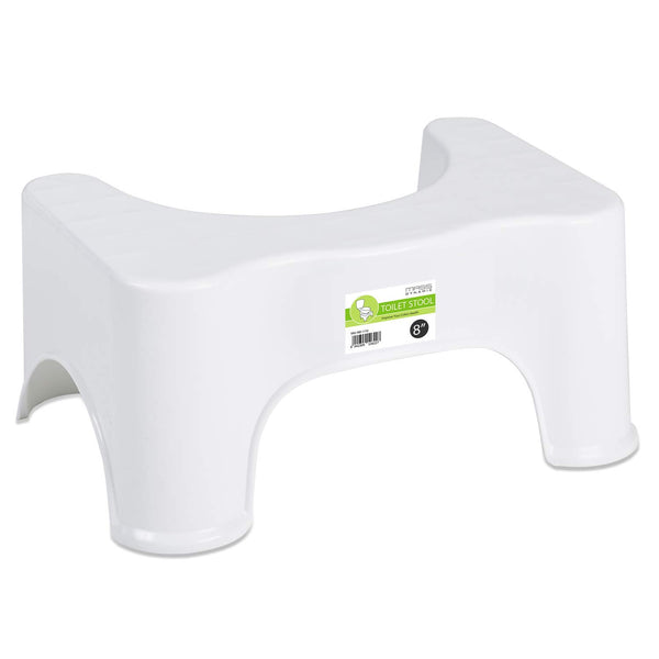 Squatting Step Toilet Stool 8 Inch Non-Slip Bathroom Squat Aid | Proper Toilet Posture Footstool